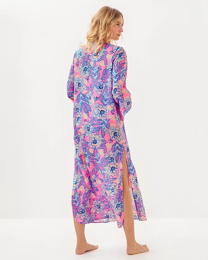 Perry Long Sleeve Maxi Cover-Up - LLBeanoutlets