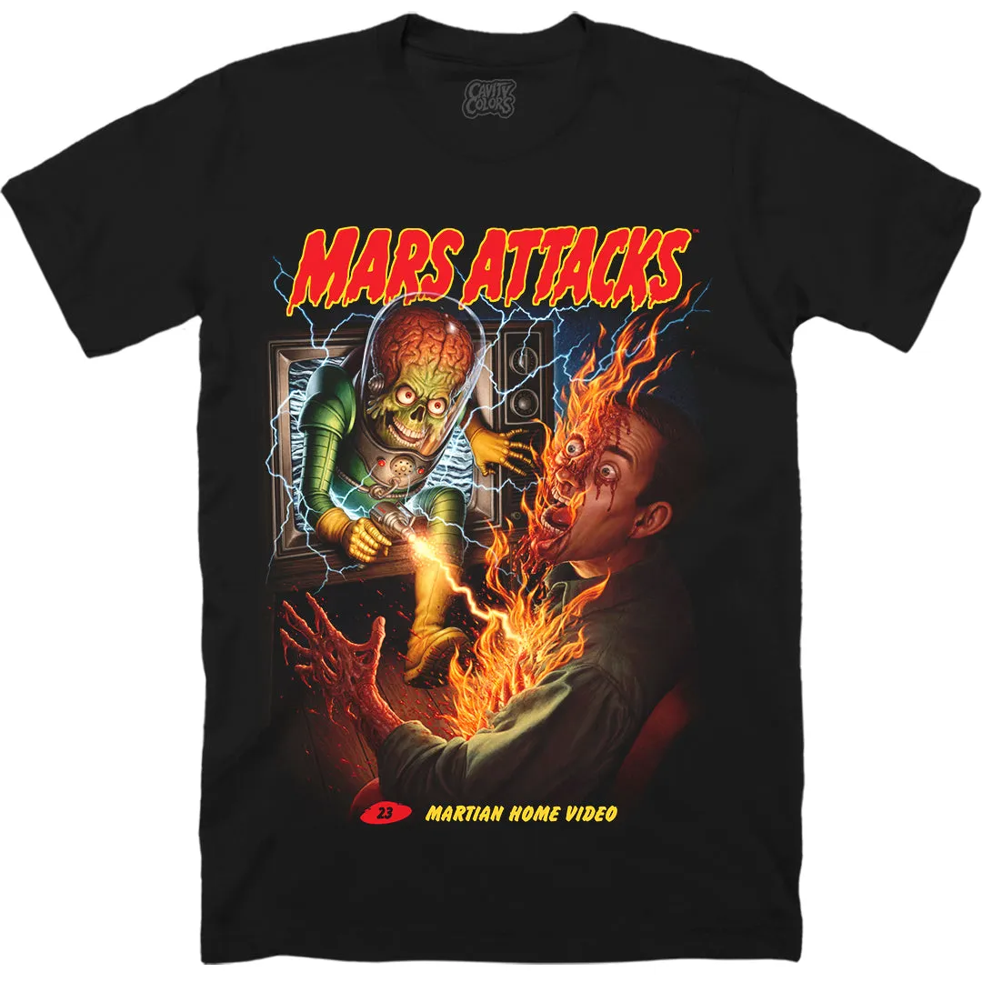 MARS ATTACKS: MARTIAN HOME VIDEO - T-SHIRT - LLBeanoutlets