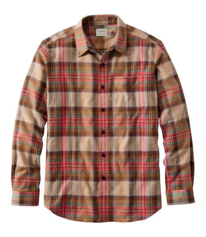 Men's Scotch Plaid Flannel Shirt, Traditional Fit - LLBeanoutlets