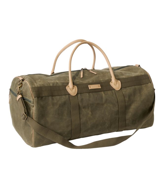 Waxed Canvas Duffle, Large - LLBeanoutlets