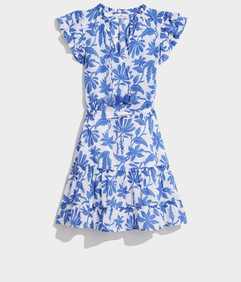 Floral Smocked Waist Dress - LLBeanoutlets