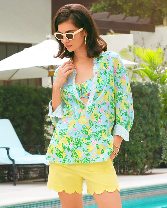 Riverlyn Pieced Print Tunic - LLBeanoutlets