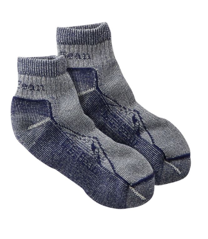 Adults' Cresta Wool Midweight Hiking Socks, Quarter-Crew - LLBeanoutlets