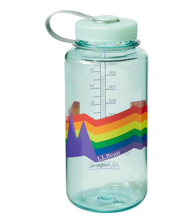 Nalgene Sustain Wide Mouth Water Bottle with L.L.Bean Pride Logo, 32 oz. - LLBeanoutlets