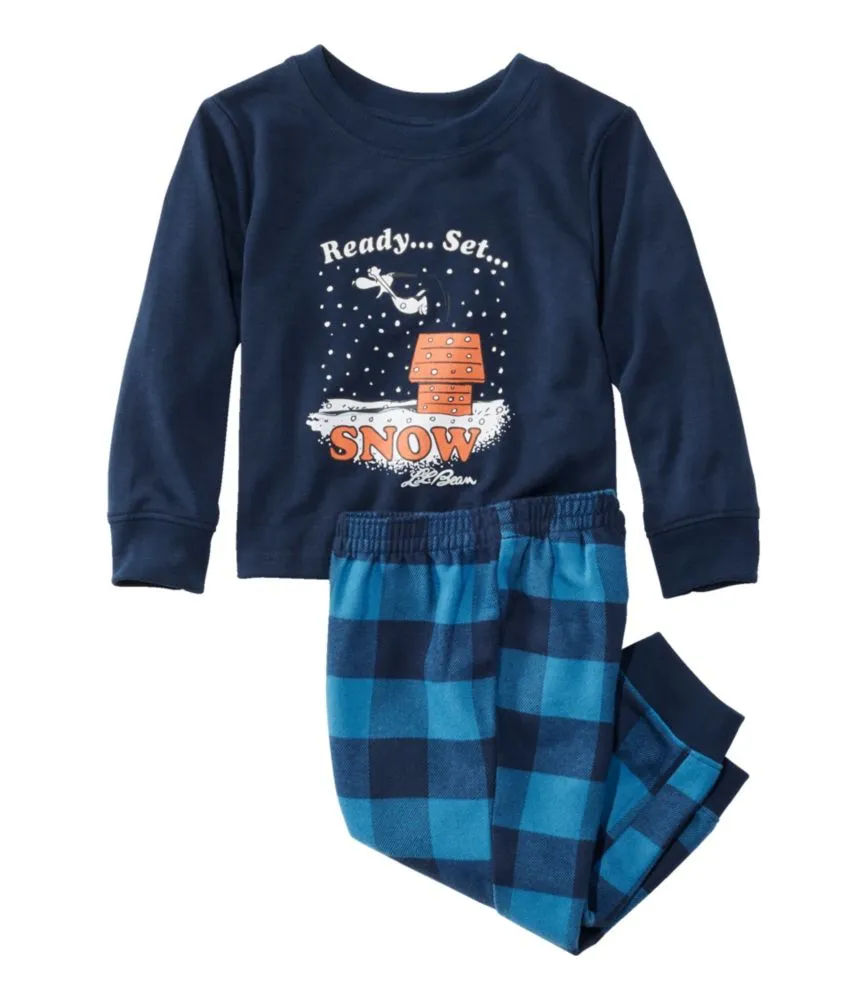 Toddlers' L.L.Bean X Peanuts Flannel Pajamas - LLBeanoutlets
