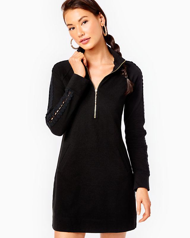 Skipper Solid Popover Dress - LLBeanoutlets