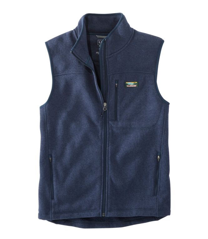 Men's Bean's Sweater Fleece Vest - LLBeanoutlets