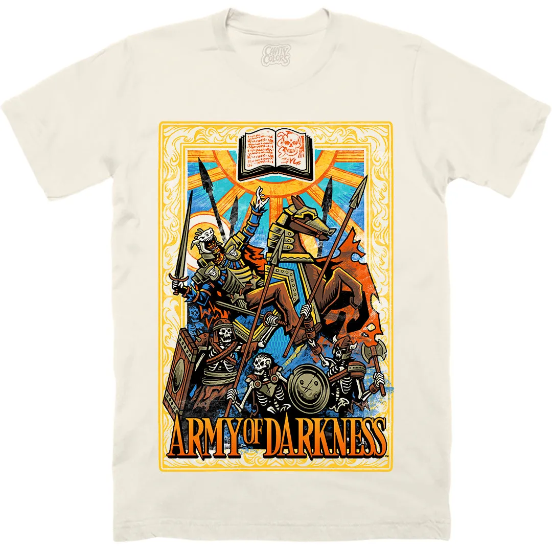 ARMY OF DARKNESS: UNHOLY BOOK - T-SHIRT (SKELETAL OFF-WHITE) - LLBeanoutlets