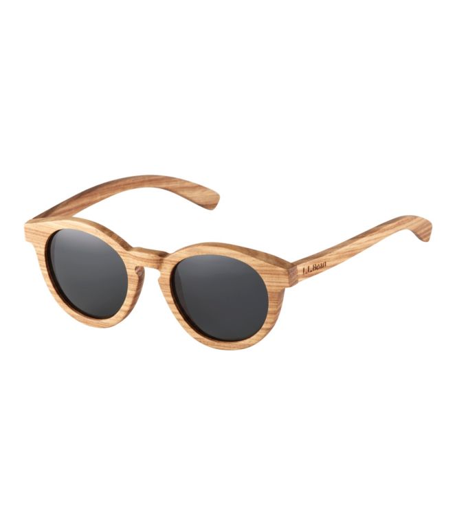 L.L.Bean DownEast Polarized Wooden Sunglasses - LLBeanoutlets