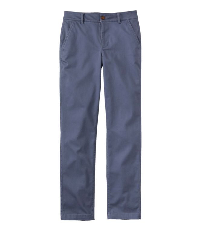 Women's Comfort Stretch Pants, Mid-Rise Straight-Leg Chino - LLBeanoutlets