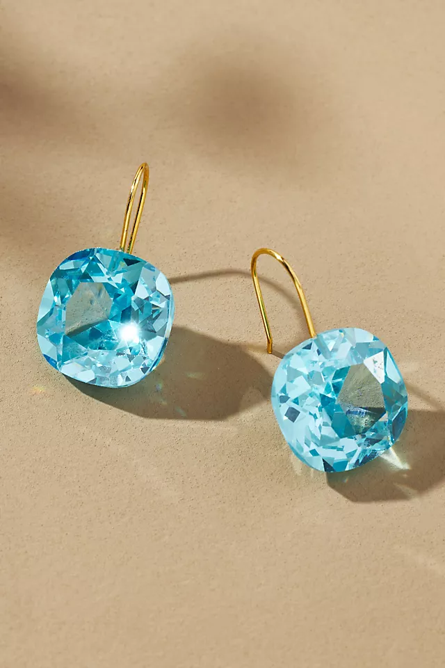Floating Crystal Earrings BLUE - LLBeanoutlets