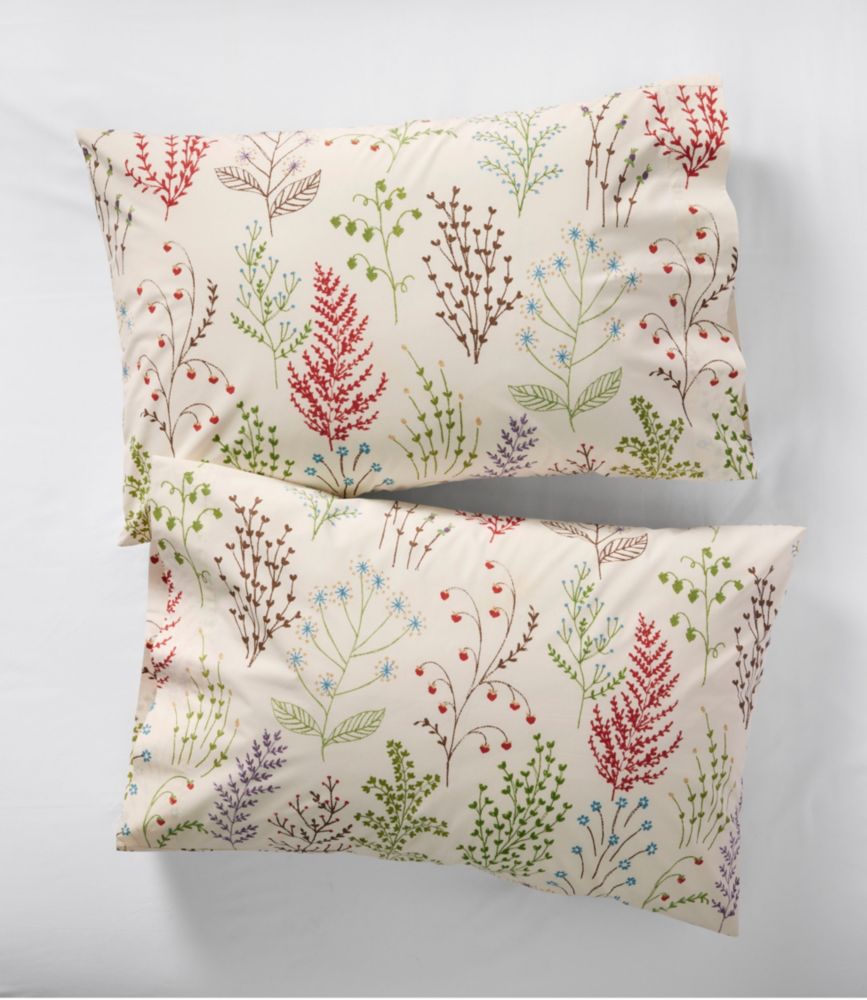 Botanical Floral Percale Sheet Collection - LLBeanoutlets