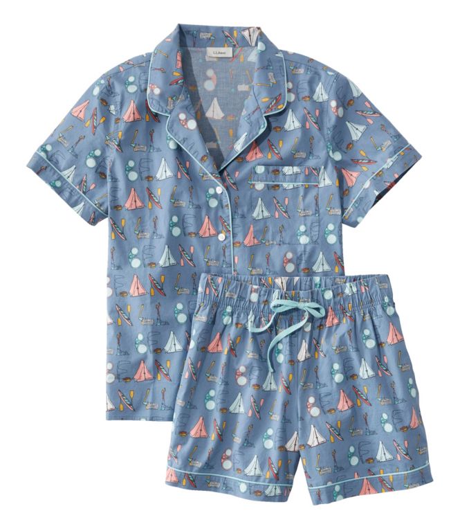 Women's Comfort Stretch Sleep PJ Short Set - LLBeanoutlets