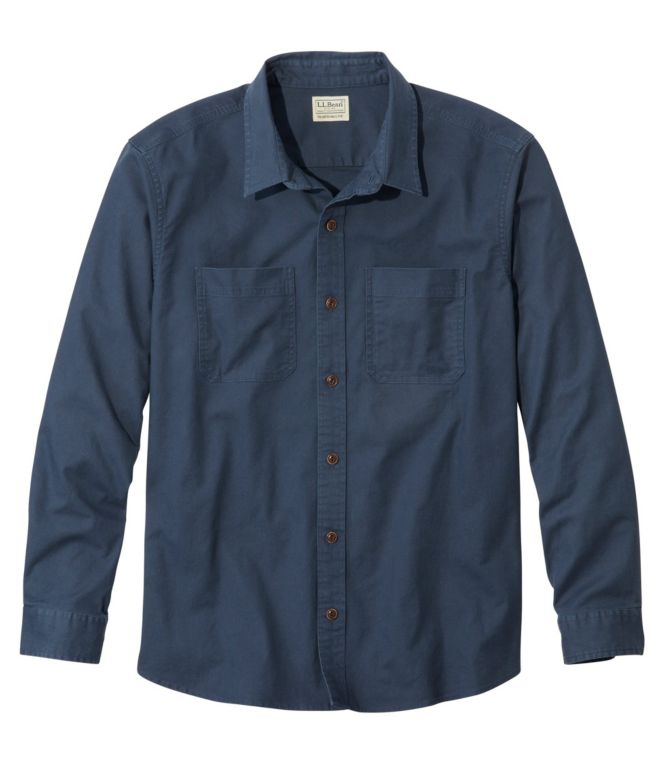 Men's BeanFlex? Twill Shirt, Traditional Untucked Fit, Long-Sleeve - LLBeanoutlets