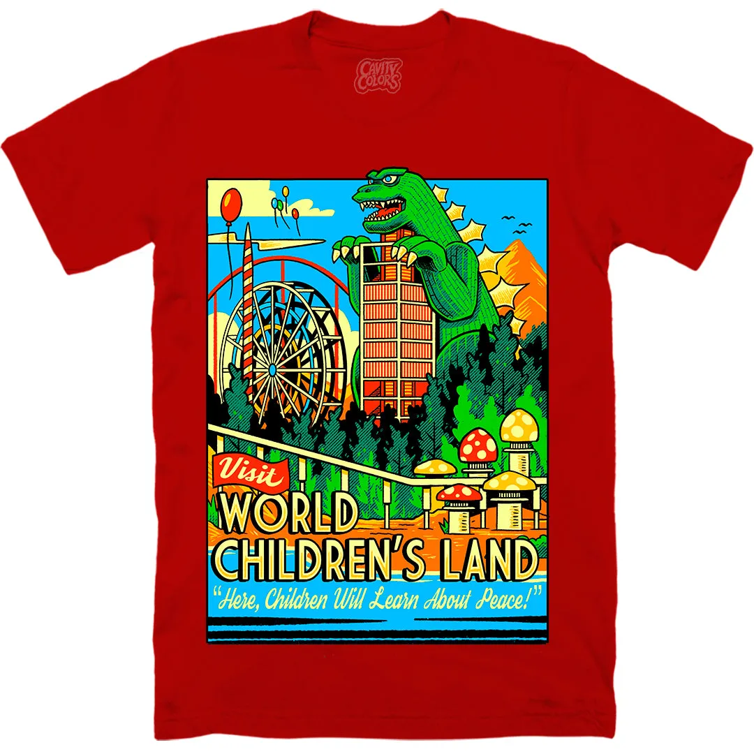 WORLD CHILDREN'S LAND - T-SHIRT (PEACEFUL RED) - LLBeanoutlets