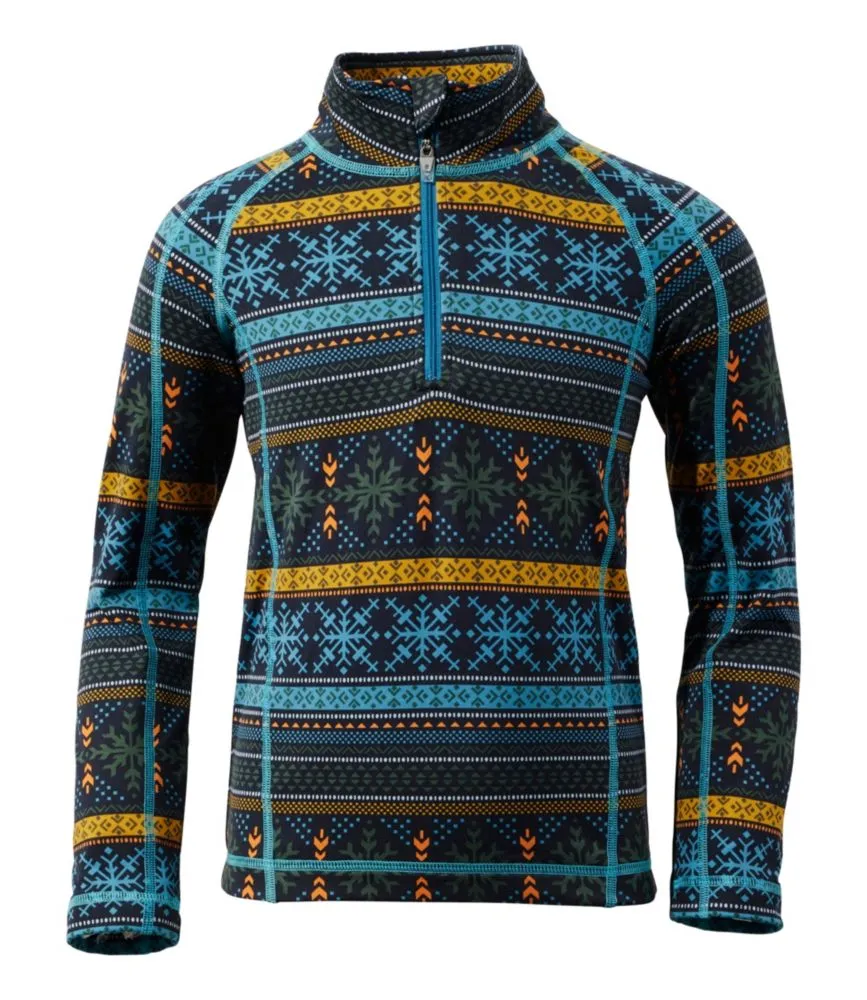 Little Kids' Wicked Warm Long Underwear, Expedition-Weight Print Top - LLBeanoutlets