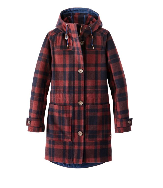 Women's Bean's West End Wool Coat, Pattern - LLBeanoutlets