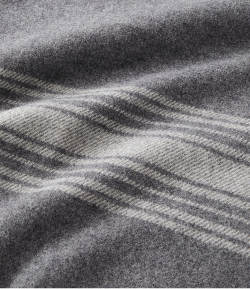 Washable Wool Throw, Striped - LLBeanoutlets
