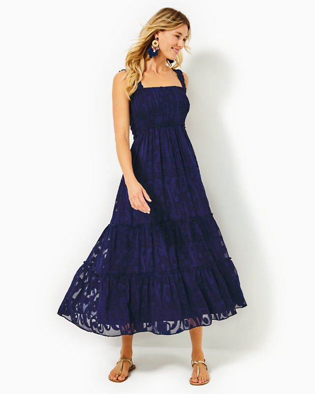Hadly Smocked Maxi Dress - LLBeanoutlets