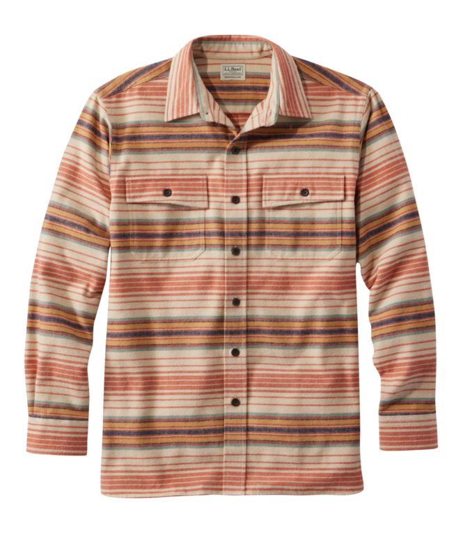 Men's Chamois Shirt, Traditional Fit, Stripe - LLBeanoutlets