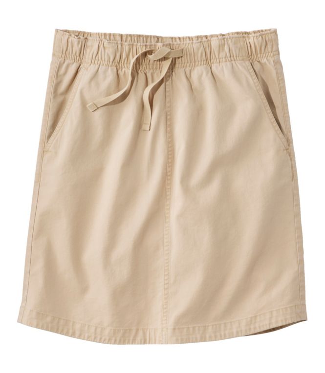 Women's Lakewashed Pull-On Skirt, Mid-Rise - LLBeanoutlets