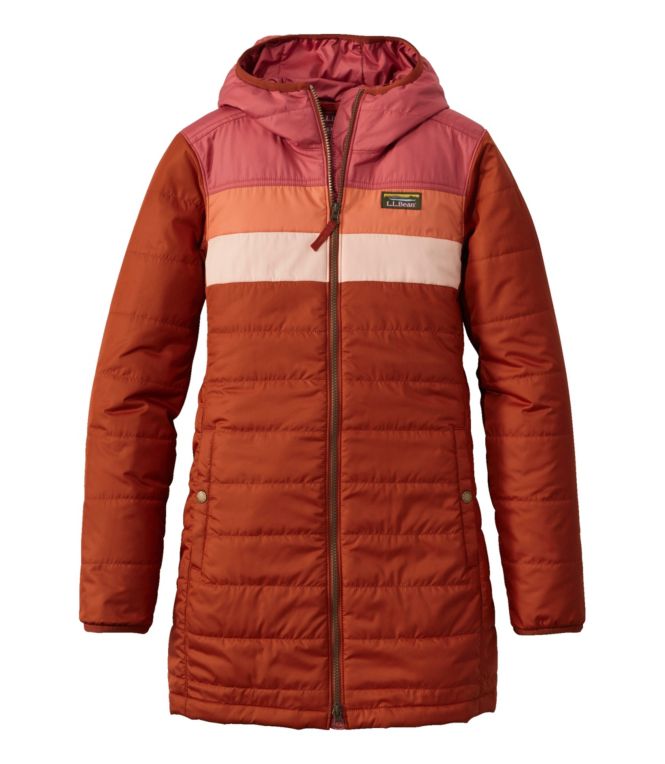 Women's Mountain Classic Puffer Coat, Colorblock - LLBeanoutlets