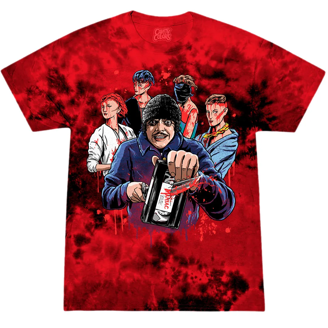 MANIAC: JUST A LITTLE BLOOD - T-SHIRT (RED TIE DYE) - LLBeanoutlets