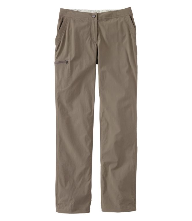 Women's Water-Repellent Comfort Trail Pants, Mid-Rise Straight-Leg - LLBeanoutlets