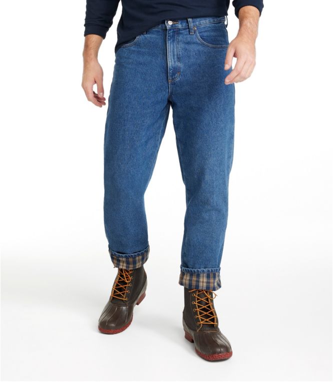 Men's Double L® Jeans, Classic Fit, Flannel-Lined - LLBeanoutlets