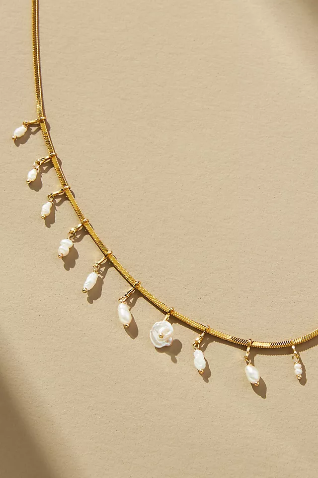 Floating Pearl Necklace WHITE - LLBeanoutlets
