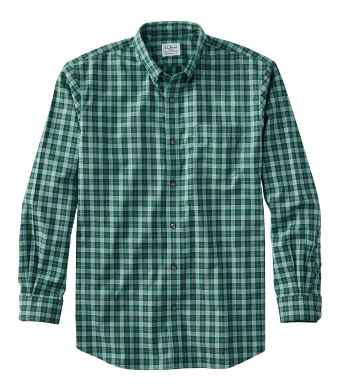 Men's Wrinkle-Free Kennebunk Sport Shirt, Traditional Fit Check - LLBeanoutlets