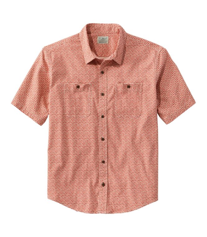 Men's Lakewashed Camp Shirt, Short-Sleeve, Traditional Untucked Fit - LLBeanoutlets