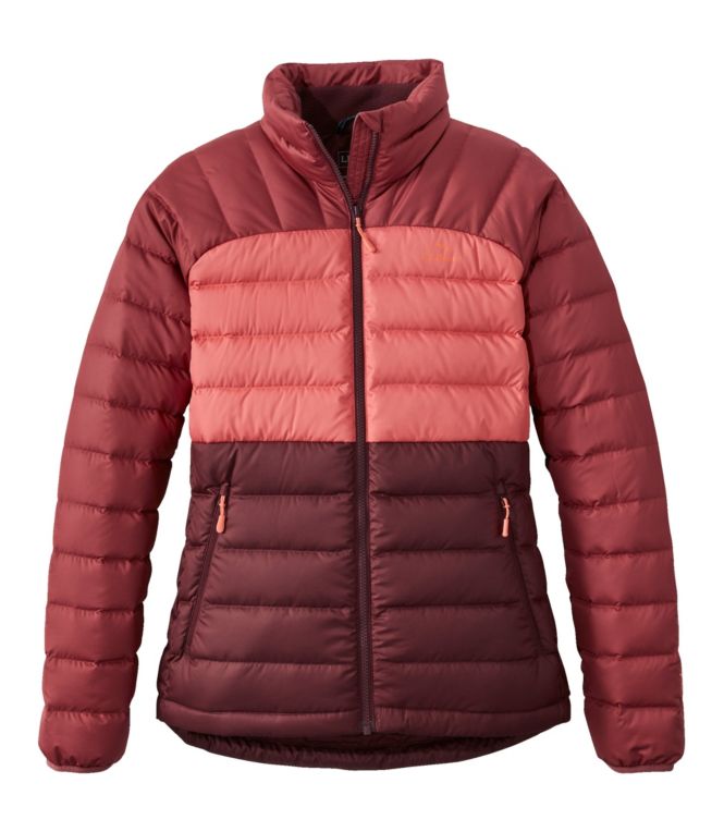 Women's Bean's Down Jacket, Colorblock - LLBeanoutlets