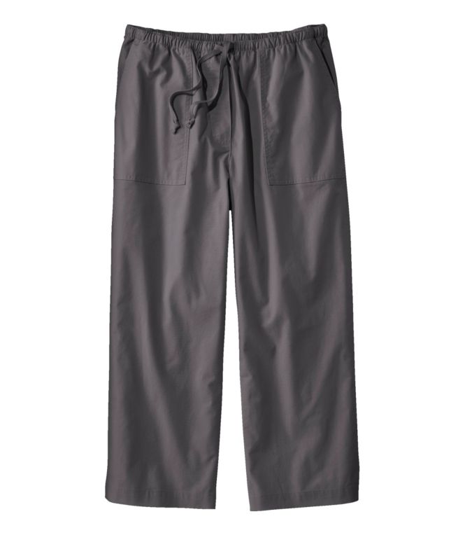 Women's Sunwashed Canvas Pants, Straight-Leg Crop - LLBeanoutlets