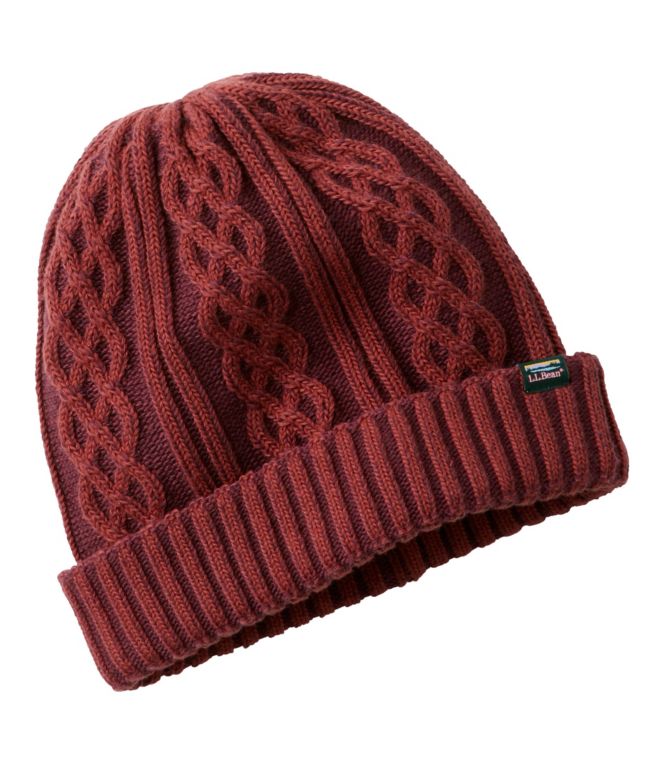 Adults' L.L.Bean Cable Knit Hat - LLBeanoutlets