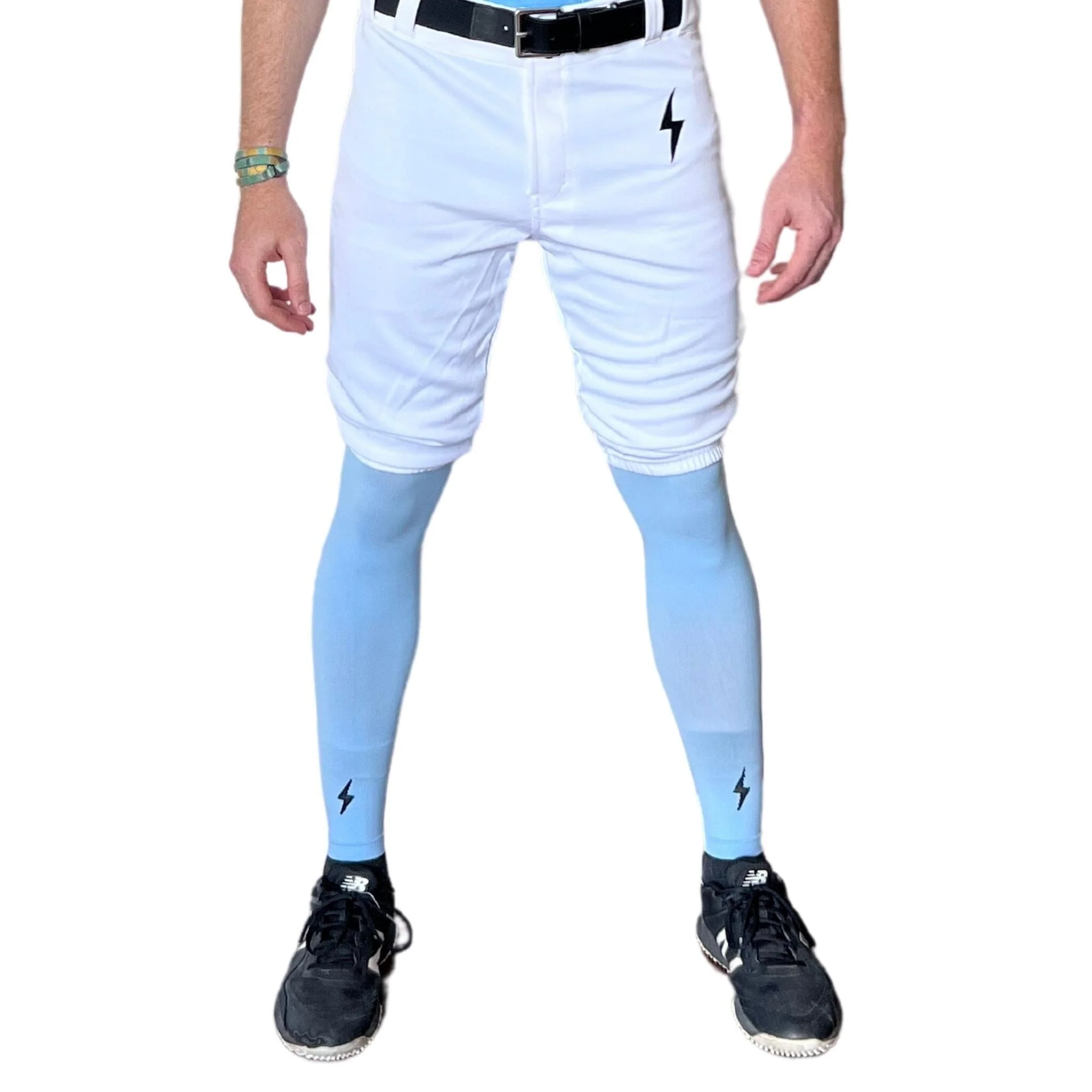 BRUCE BOLT Premium Pro Baseball Short - WHITE - LLBeanoutlets