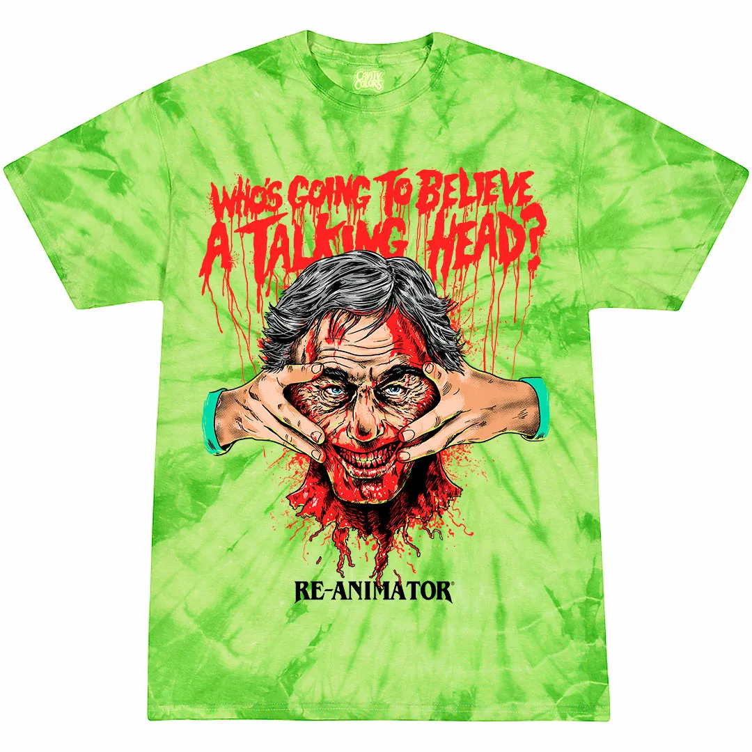 RE-ANIMATOR: TALKING HEAD - T-SHIRT (RE-AGENT GREEN TIE DYE) - LLBeanoutlets