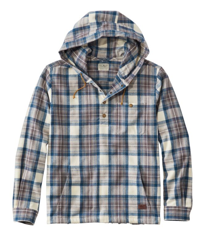 Men's Scotch Plaid Flannel Shirt, Anorak, Traditional Fit - LLBeanoutlets