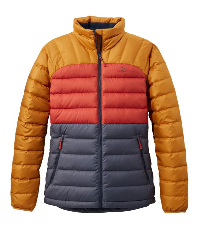 Women's Bean's Down Jacket, Colorblock - LLBeanoutlets