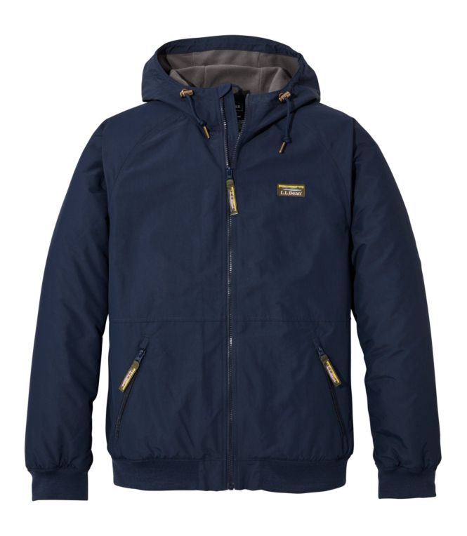Men's Insulated 3-Season Bomber Hooded Jacket - LLBeanoutlets