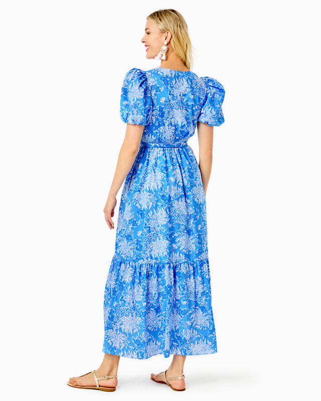 Ezralyn Short Sleeve Cotton Maxi Dress - LLBeanoutlets