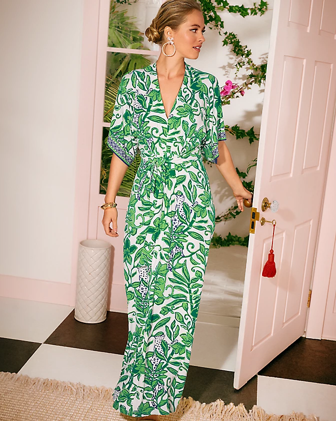 Wisteria V-Neck Maxi Dress - LLBeanoutlets
