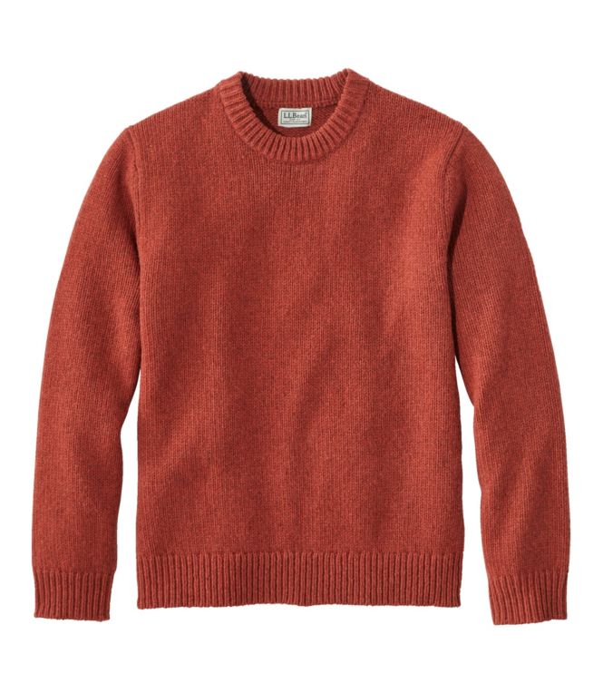 Men's Bean's Classic Ragg Wool Sweater, Crewneck - LLBeanoutlets