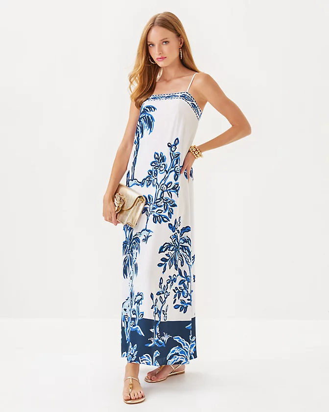Jesslyn Silk Maxi Slip Dress - LLBeanoutlets