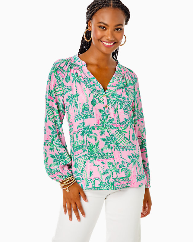 Elsa Silk Top - LLBeanoutlets