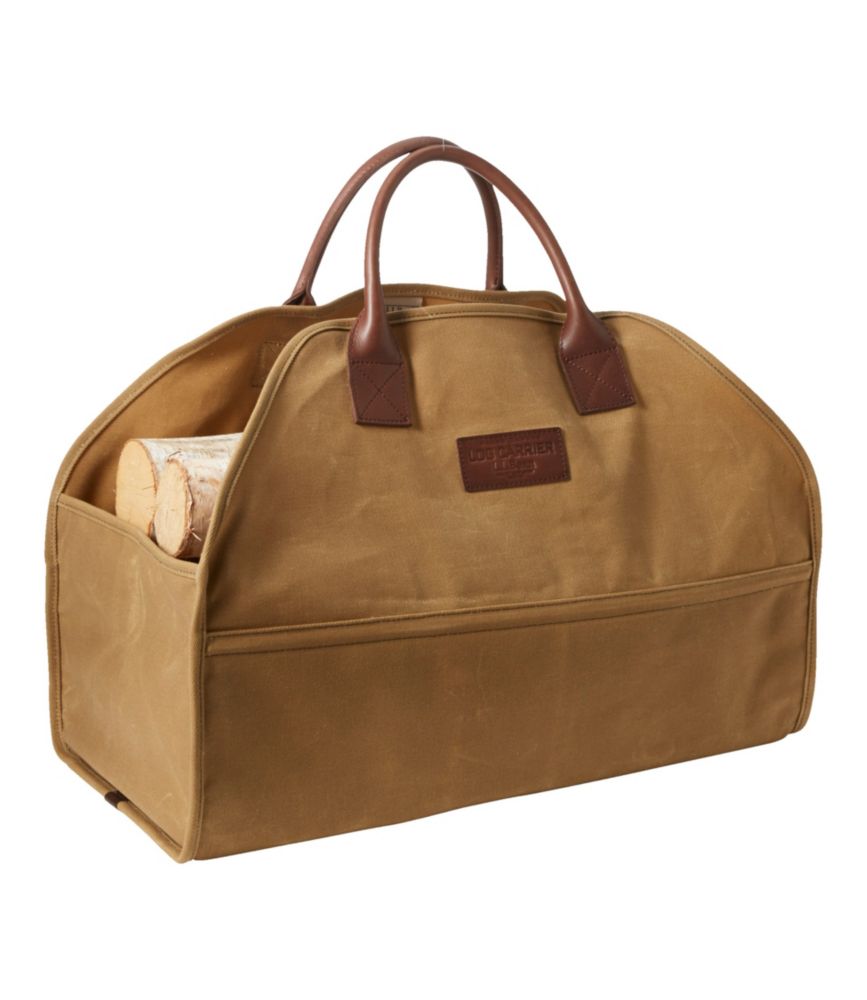 Waxed-Canvas Log Carrier - LLBeanoutlets