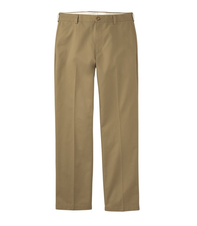 Men's Wrinkle-Free Double L? Chinos, Natural Fit, Hidden Comfort, Plain Front - LLBeanoutlets