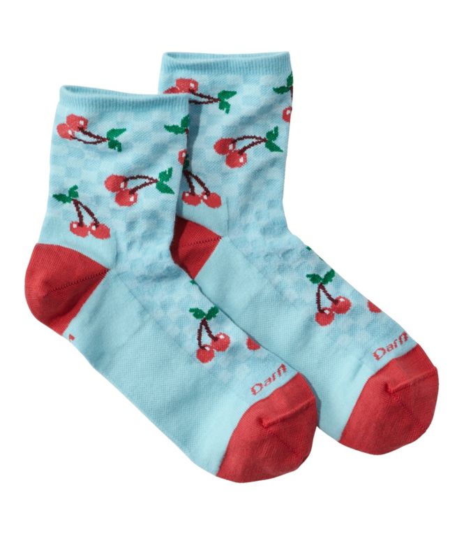 Women's Darn Tough Shorty Fruit Stand Lightweight Quarter-Crew Sock - LLBeanoutlets