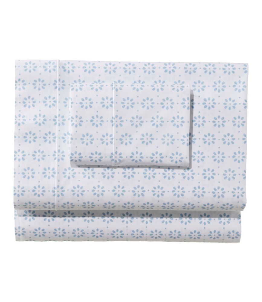 Sunwashed Percale Sheet Collection, Print - LLBeanoutlets