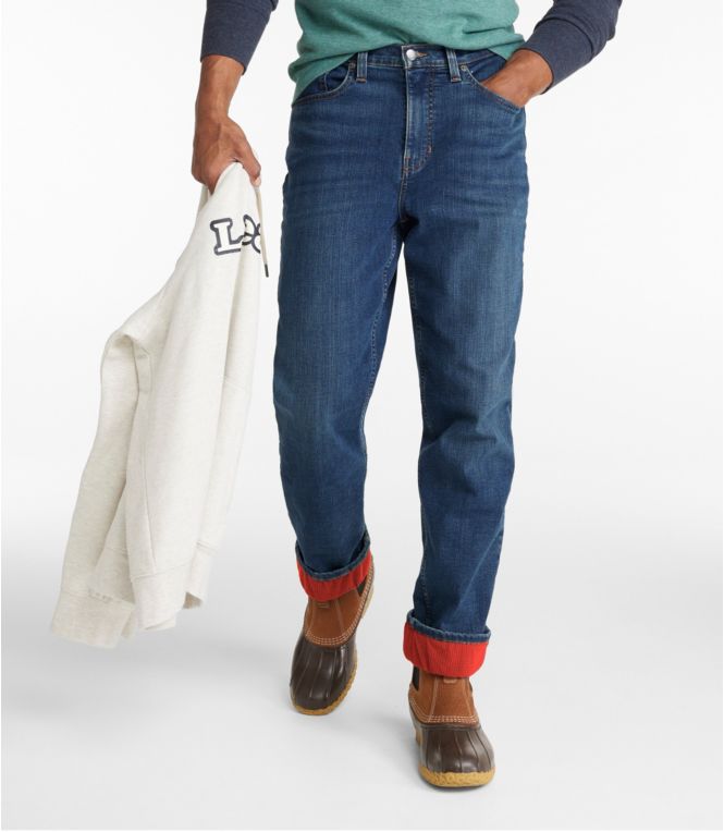 Men's BeanFlex® Jeans, Classic Fit, Fleece-Lined - LLBeanoutlets